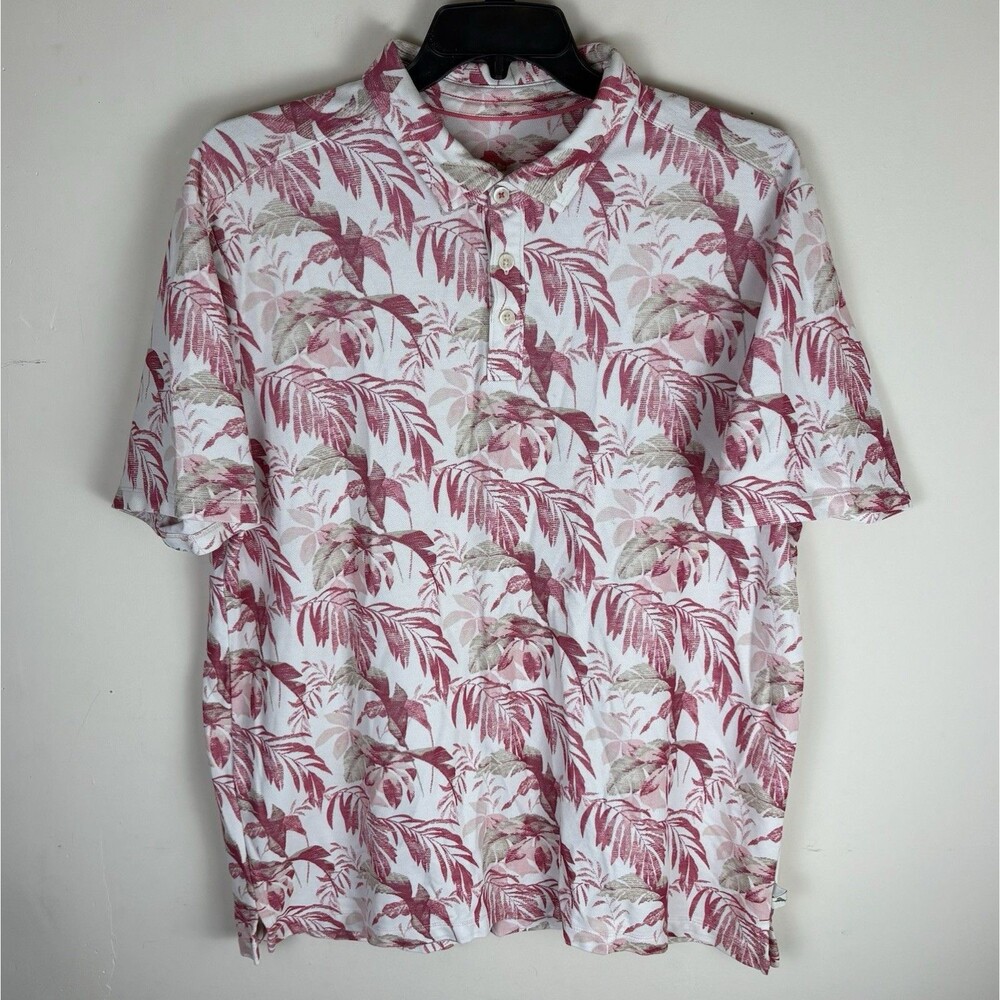 Men’s Tommy Bahama Graphic Polo Shirt / Size XL / Short Sleeve